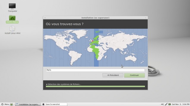 Linux Mint Mate fuseaux horaires