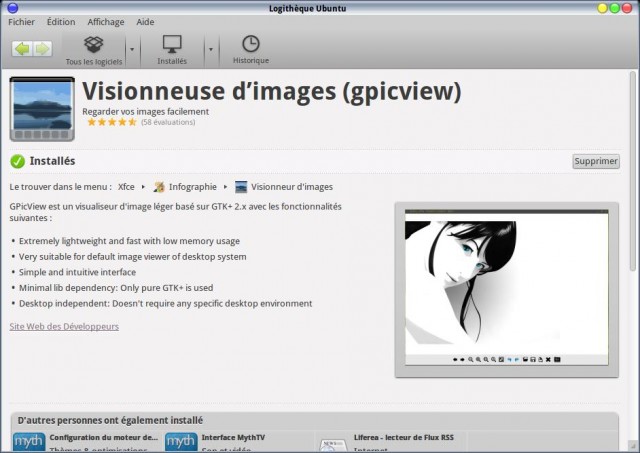 Installer Gpicview