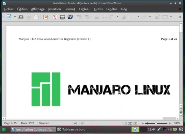 Un guide d'installation de Manjaro en anglais