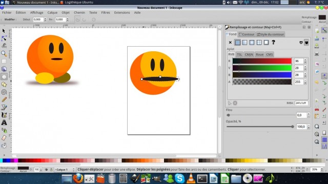Dessinez la bouche avec Inkscape