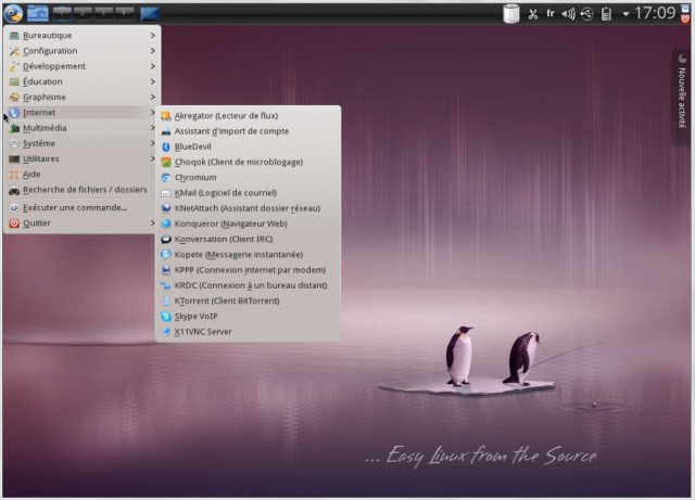 Calculate Linux 13 le menu