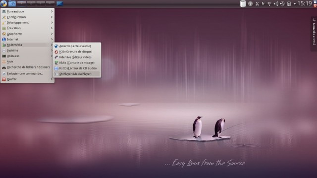 Calculate Linux le menu principal