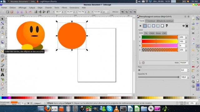 Créer des cercles, des ellipses et des arcs