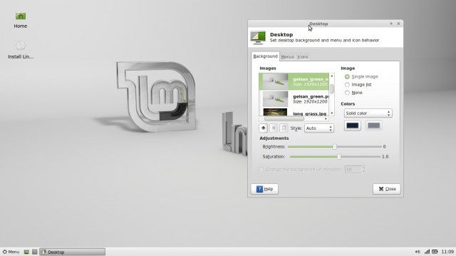 Linux Mint 14 xfce changer le fond d'écran