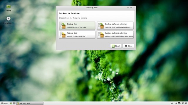 Linux Mint 14 xfce sauvegarde