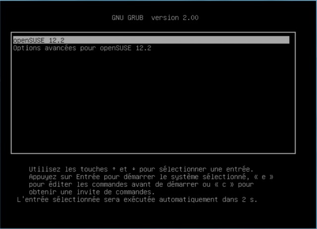 Opensuse Grub