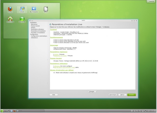 Opensuse récapitulatif