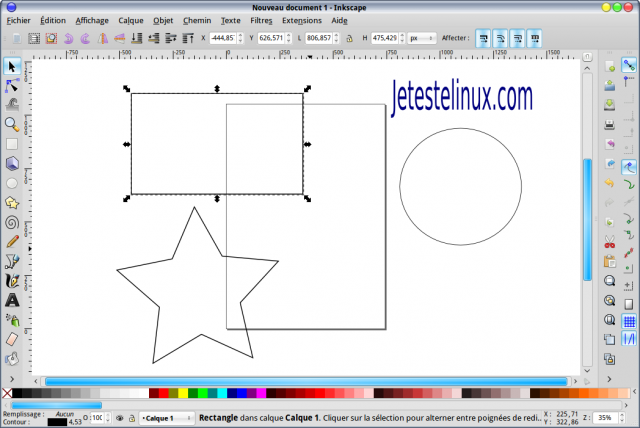 Inkscape redimensionner