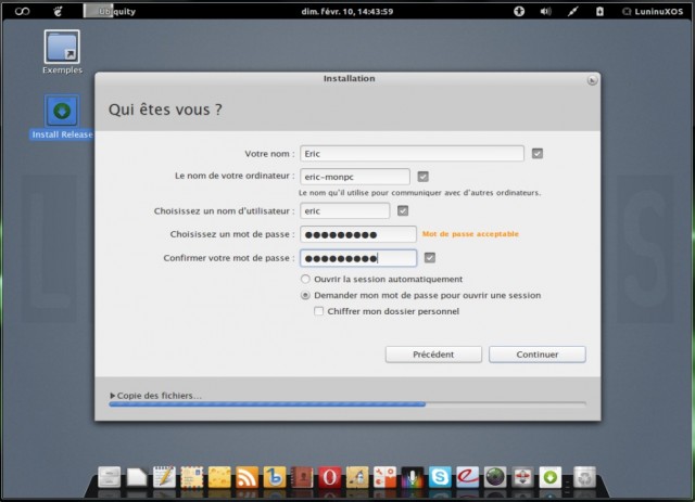 Installer votre compte