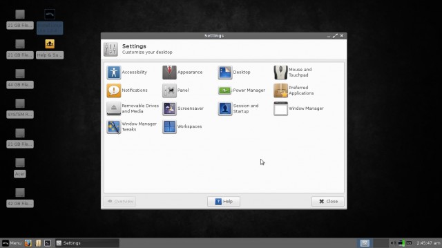 Linux Lite les settings