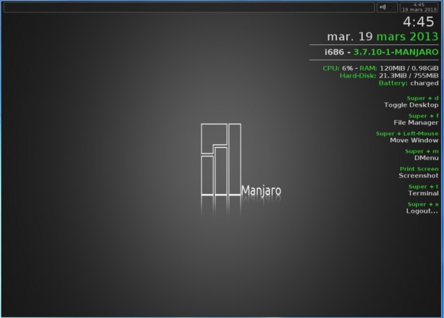 Manjaro avec OpenBox