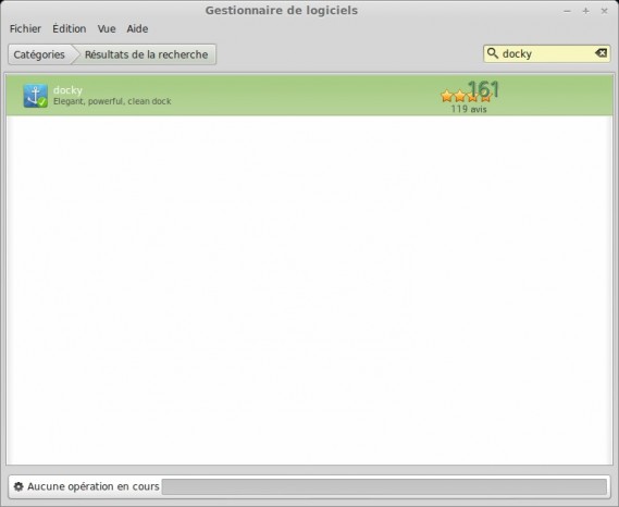 Installer Docky à partir du Gestionnaire de logiciels