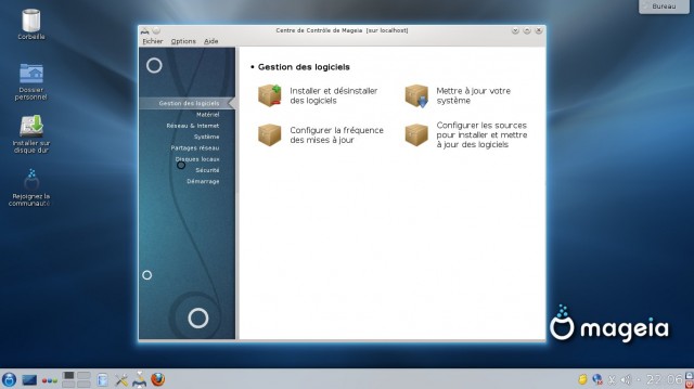 Mageia centre de contrôle