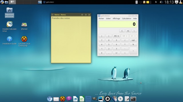 Calculate Linux 13.4 Notes et Calculette