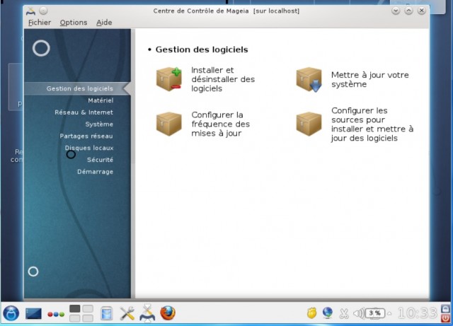 Mageia 3 rc centre de contrôle