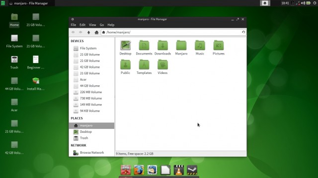 Manjaro disques