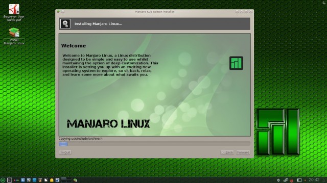 C'est parti pour l'installation de Manjaro