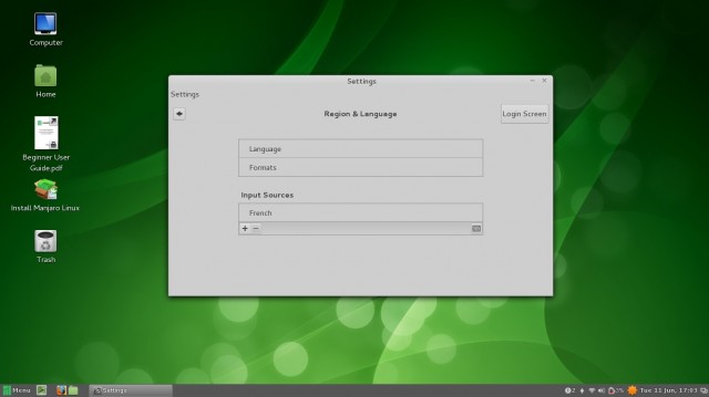 Manjaro Cinnamon clavier francais