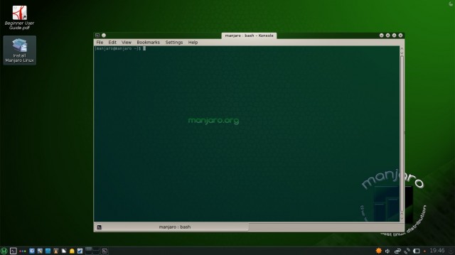 Manjaro kde le terminal