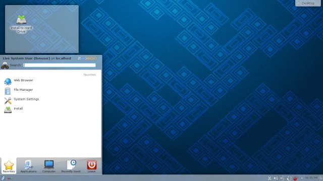 Fedora 19 le menu