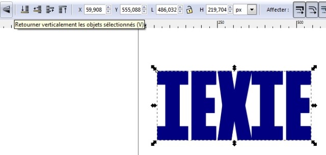 Renverser le texte