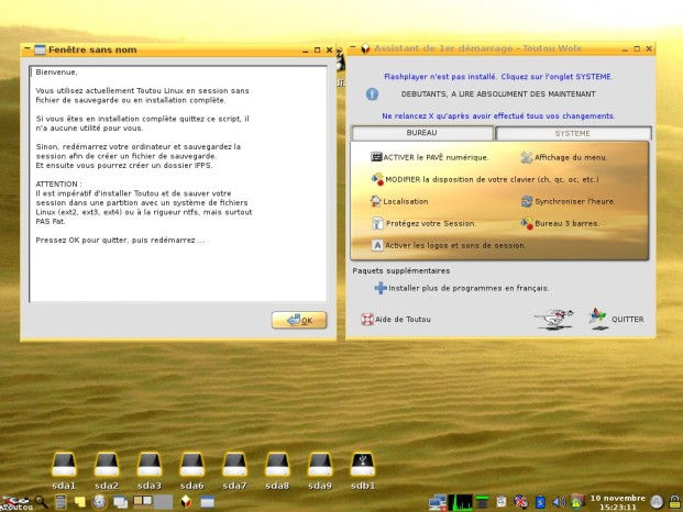 Assistant Toutou Linux 5.5