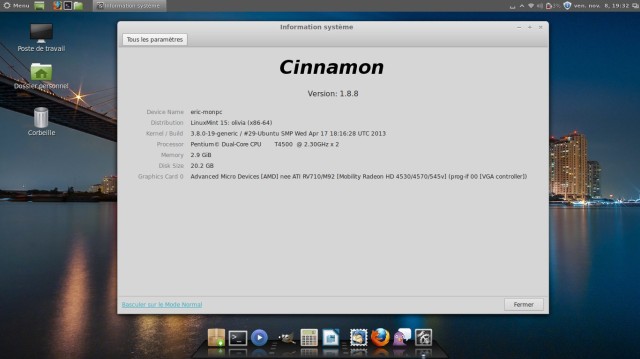 Linux Mint Information Système