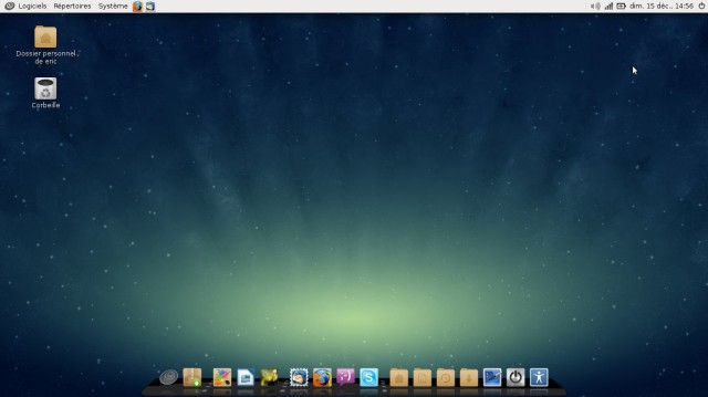 Mon bureau Linux