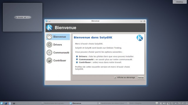 Solydk fenêtre de Bienvenue