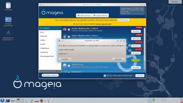 Installation logiciel Mageia