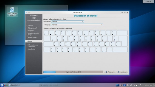 Choix du clavier