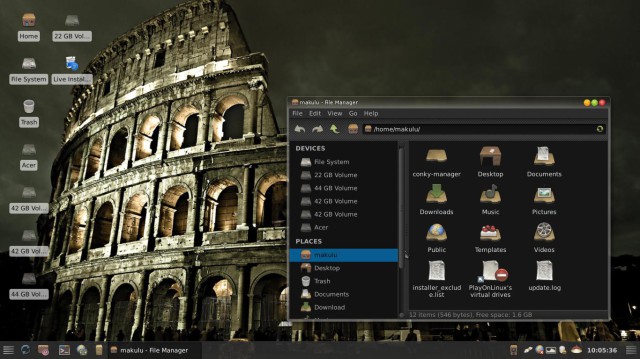 Makulu xfce file manager