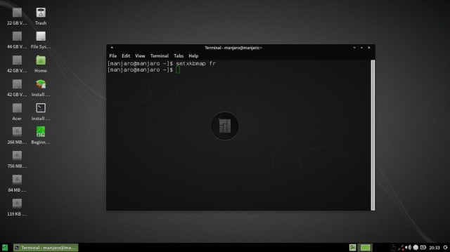 Manjaro xfce terminal