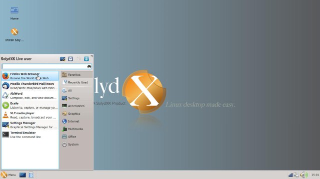Solydx menu