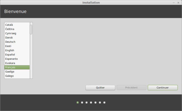 Installer Mint langue