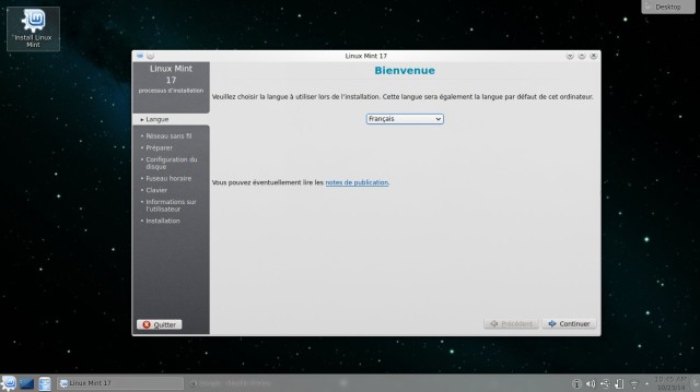 bienvenue Linux Mint