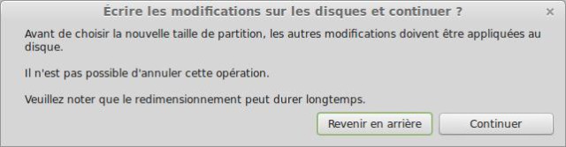 Partition formatage linux Mint