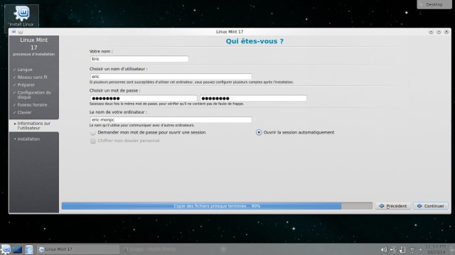 Fuseau horaire Paris Linux Mint