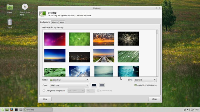 Les fonds d'écran de Linux Mint 17.1