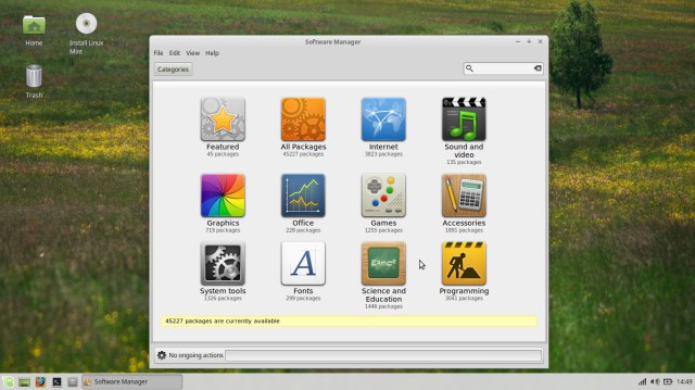 Gestionnaire de logiciels de Linux Mint