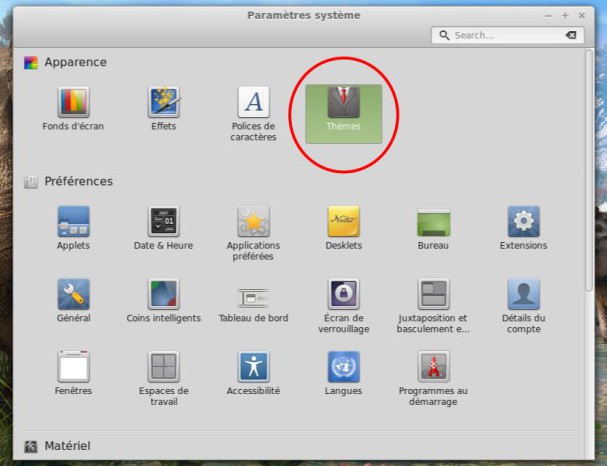 Thèmes de Linux Mint