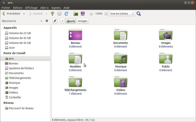 Ubuntu Mate Gestionnaire de fichiers Caja
