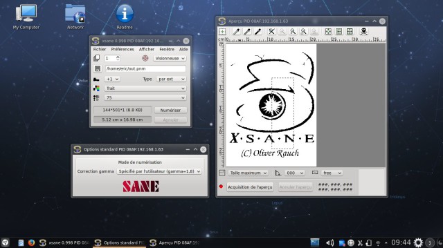 Netrunner Xsane KDE