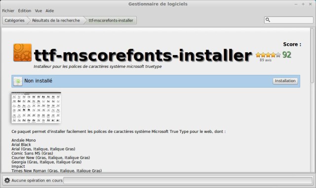 ttf-mscorefonts-installer