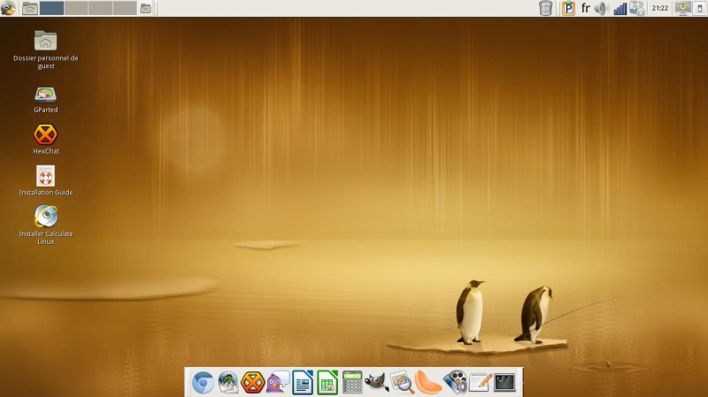 Calculate Linux le Dock