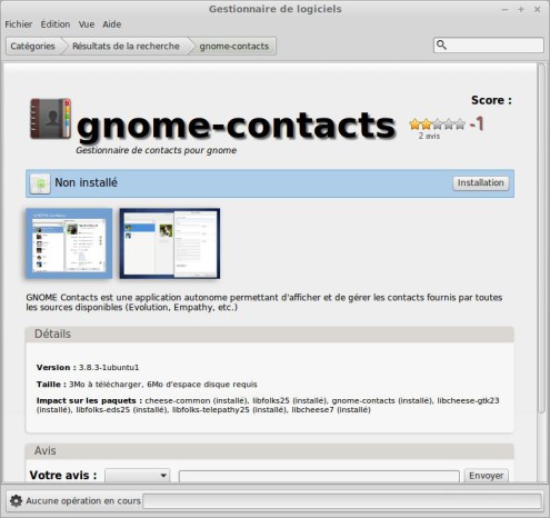 Gnome contacts