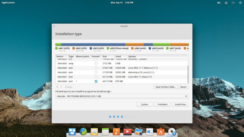 Installation d'ElementaryOS