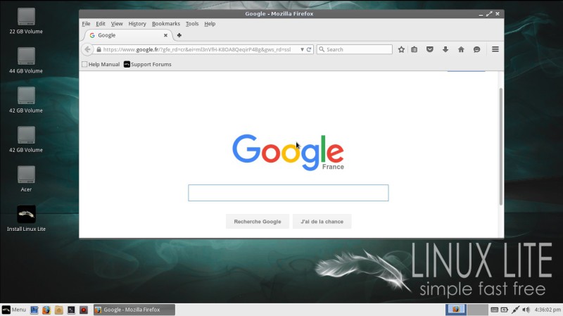 Linux lite Firefox