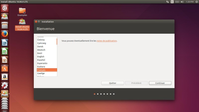 Installer Ubuntu en français