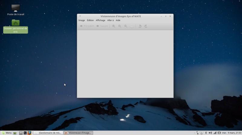 Linux Mint Mate visionneuse d'images